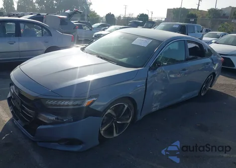 2022 Honda Accord Hybrid Sport from USA, damaged, VIN 1HGCV3F24NA014253
